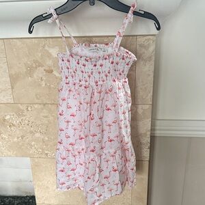 Janie and Jack Pink Flamingo Dress